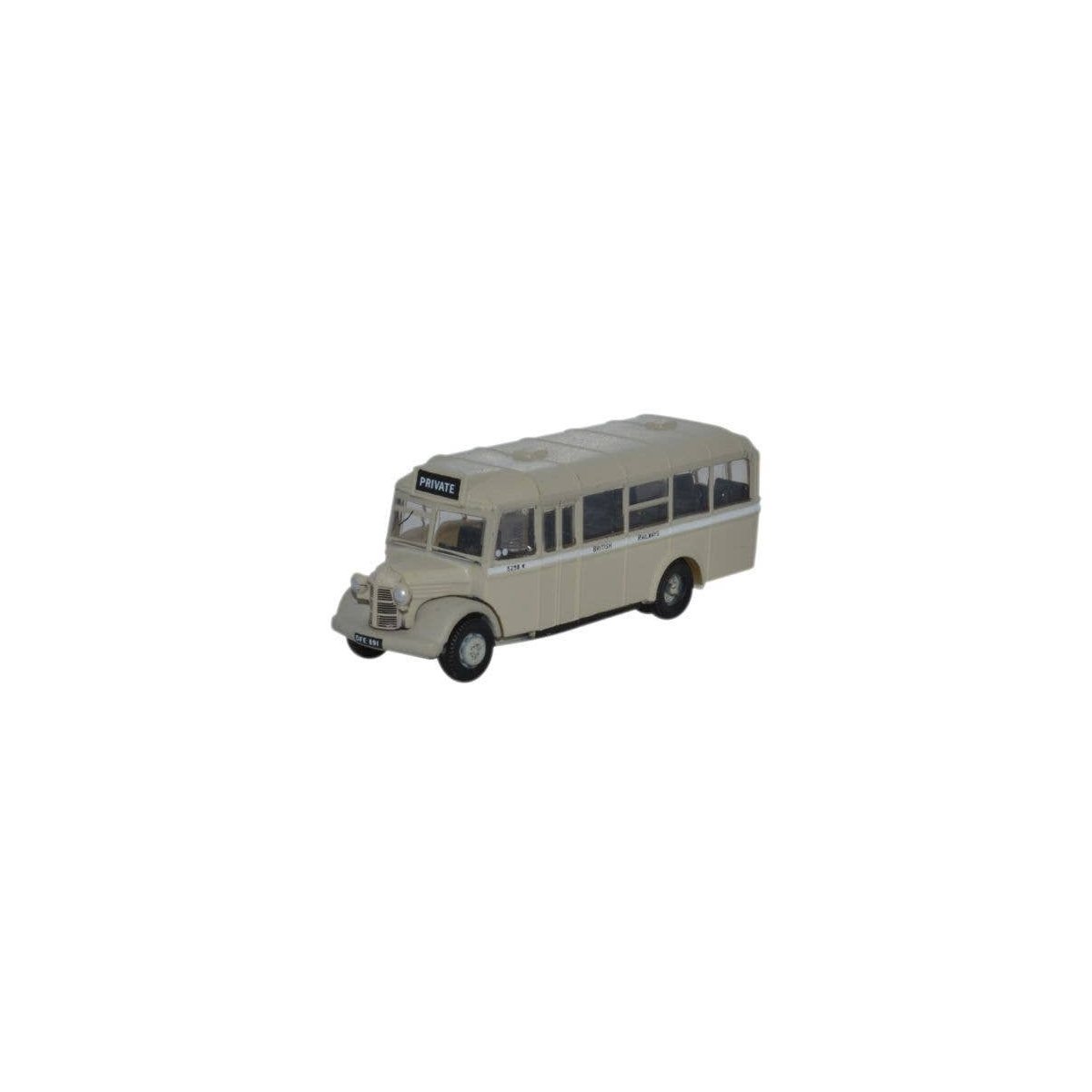 Bedford OWB Bus - Assembled -- British Railways (gray, white), N, Oxford Diecast NOWB006