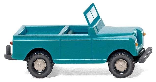 Land Rover 88 Open-Cab SUV - Assembled -- Pale Turquoise, N, Wiking 92301