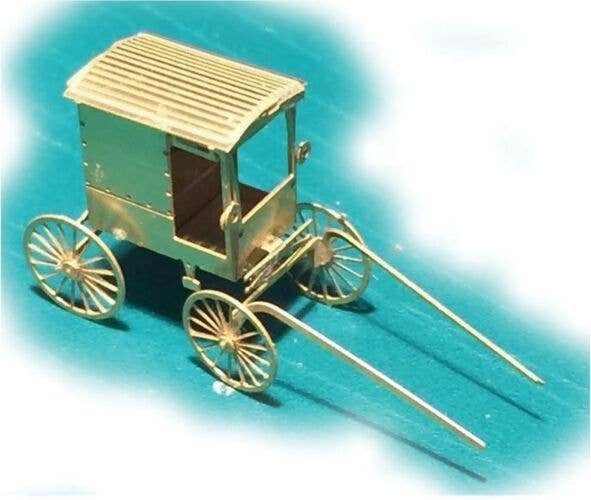 Making-A-Scene Etched Brass Kit -- Amish Buggy, N, The N Scale Architect 96703