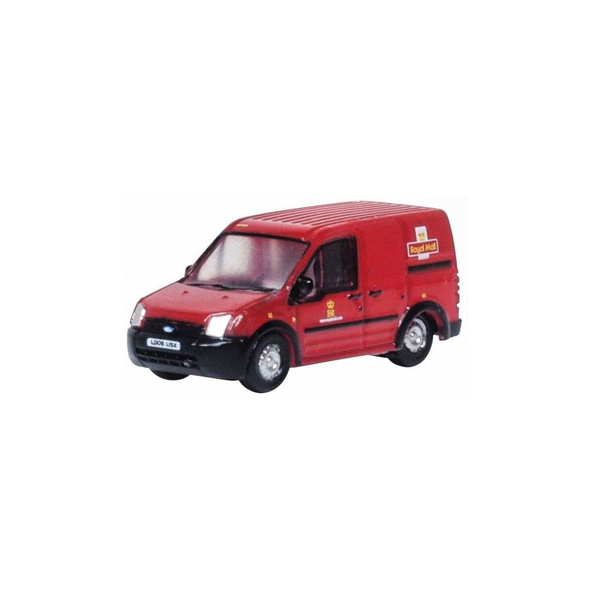 2002 Ford Transit Connect - Assembled -- Royal Mail (red, white, yellow), N, Oxford Diecast NFTC001