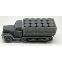 Half-Track with Drum Load - Resin Kit -- Undecorated, HO, Phoenix Precision Models 31045