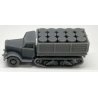 Half-Track with Drum Load - Resin Kit -- Undecorated, HO, Phoenix Precision Models 31045