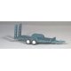 Construction Equipment (Unpainted Metal Kit) -- Light Utility Trailer (Holds 61001, sold separately), HO, GHQ 61002