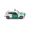 1975 Volkswagen Polo 1 - Assembled -- Police (white, green, German Lettering), HO, Wiking 3646