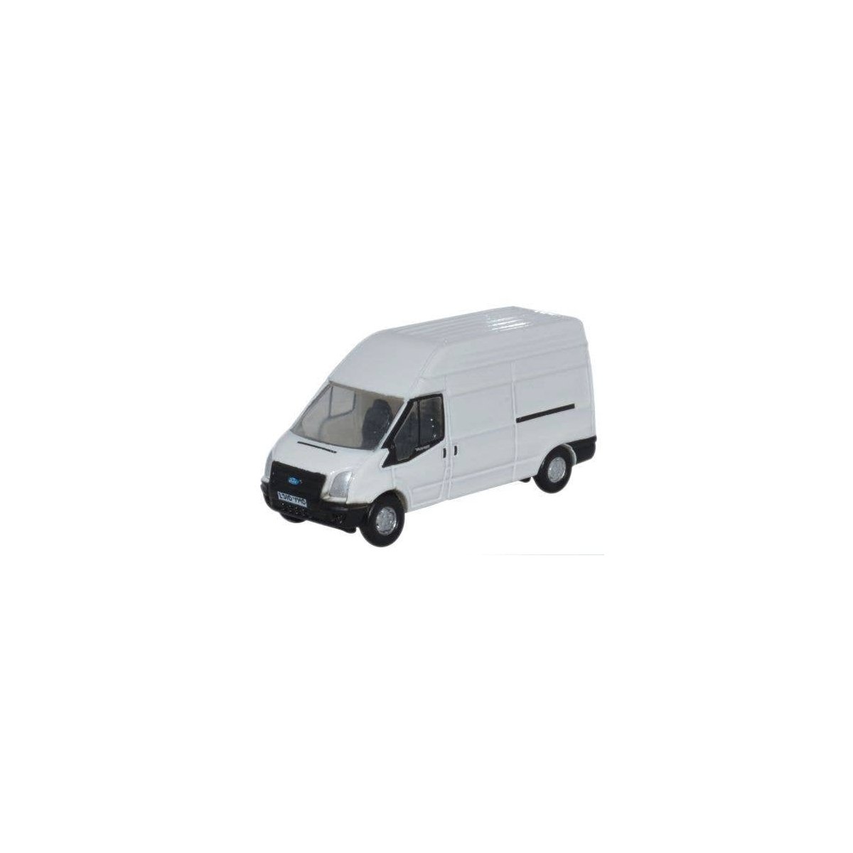 Ford Transit Van with Long Wheelbase and High Roof - Assembled -- White, N, Oxford Diecast NFT006