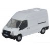 Ford Transit Van with Long Wheelbase and High Roof - Assembled -- White, N, Oxford Diecast NFT006