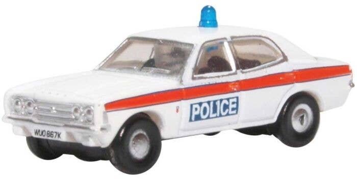 1970-1980 Ford Cortina Mark III - Assembled -- Devon and Cornwall Police, N, Oxford Diecast NCOR3004