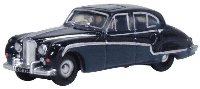 1956 Jaguar MKVIII Sedan - Assembled -- Indigo Blue, Cotswold Blue, N, Oxford Diecast NJAG8003