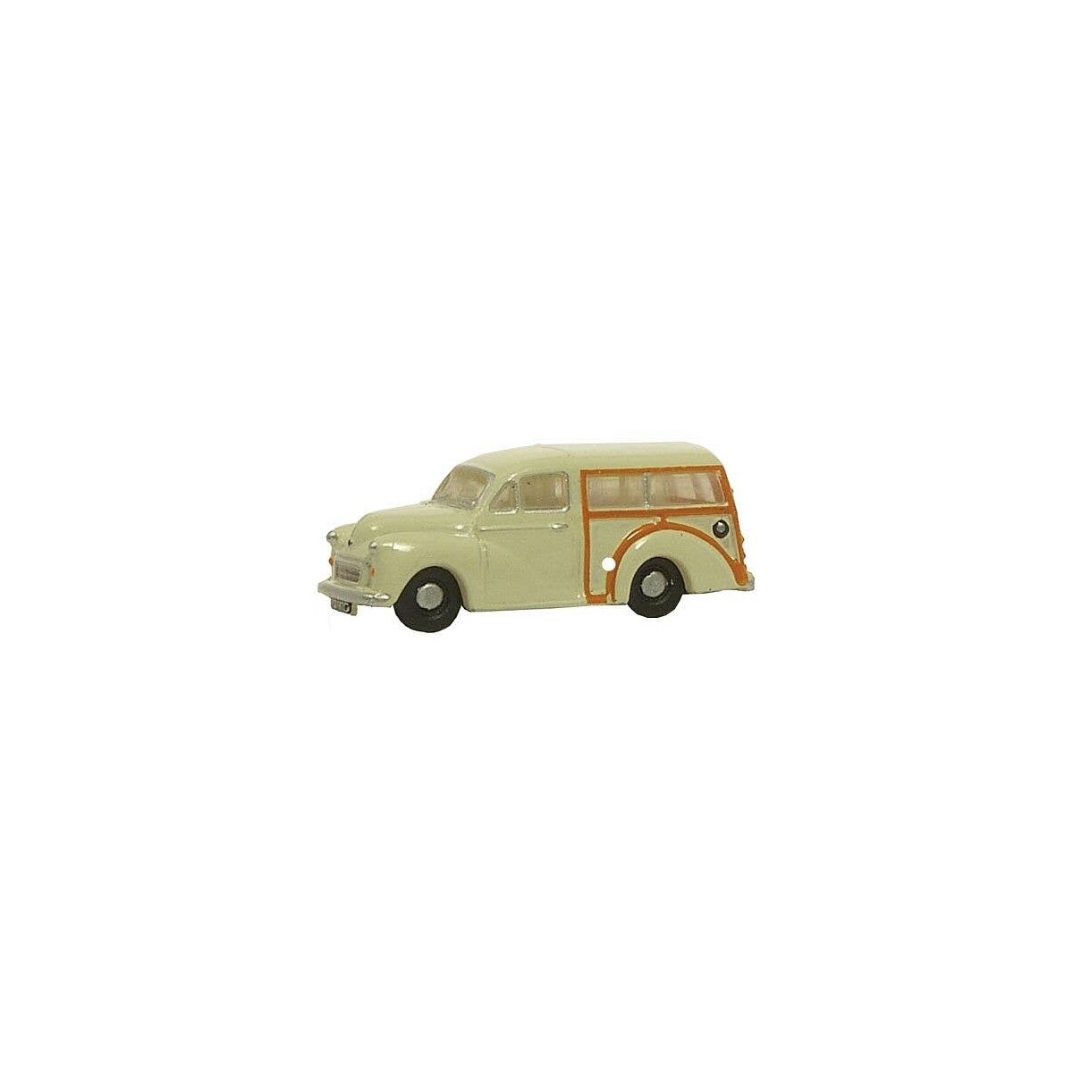 Morris Traveller Station Wagon - Assembled -- Old English White, Brown, N, Oxford Diecast NMMT001
