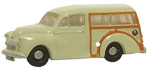 Morris Traveller Station Wagon - Assembled -- Old English White, Brown, N, Oxford Diecast NMMT001
