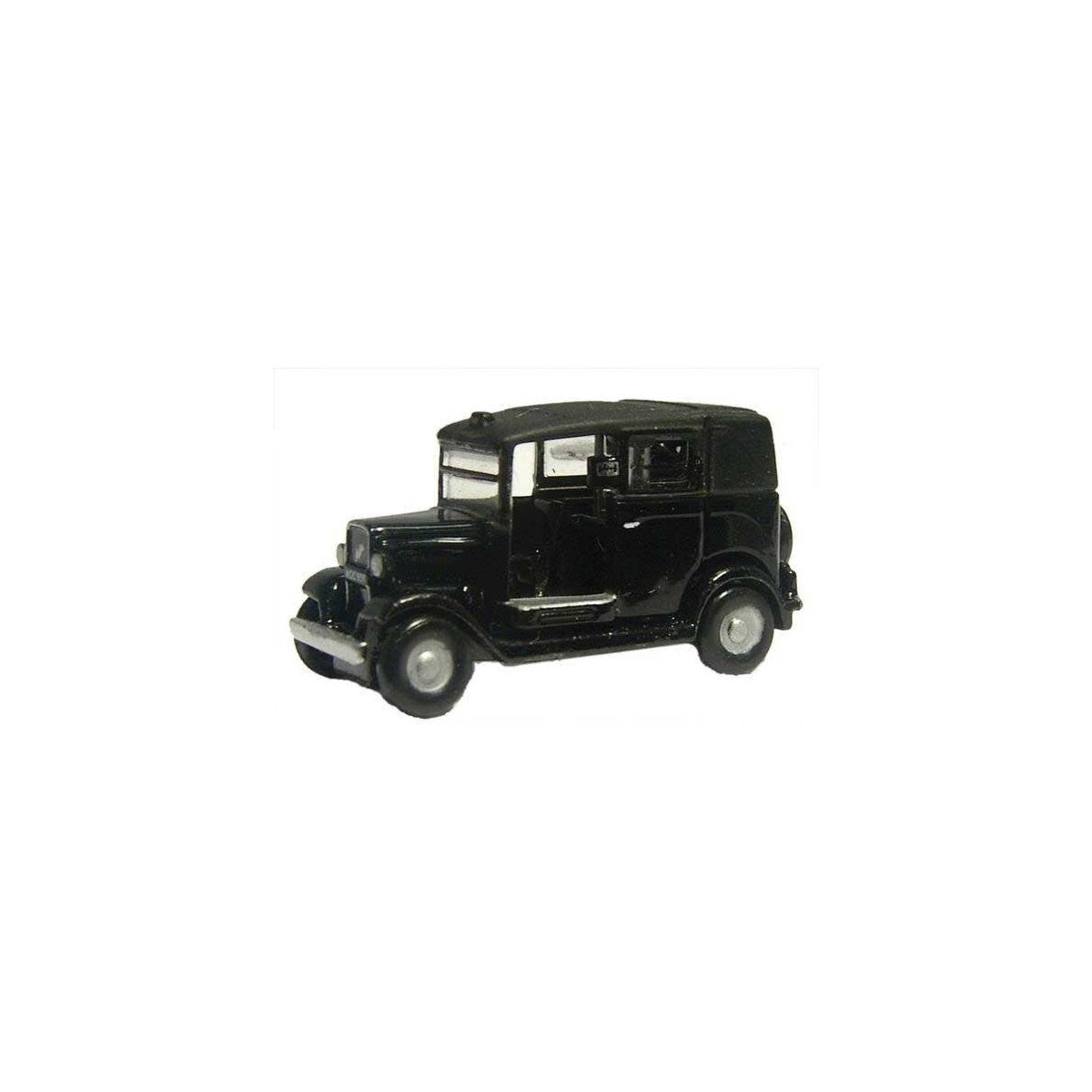 Austin Low Loader Taxi - Assembled -- Black, N, Oxford Diecast NAT001