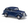 1938 Opel Olympia Sedan - Economy - Assembled -- Dark Blue, HO, Busch Gmbh & Co Kg 89105