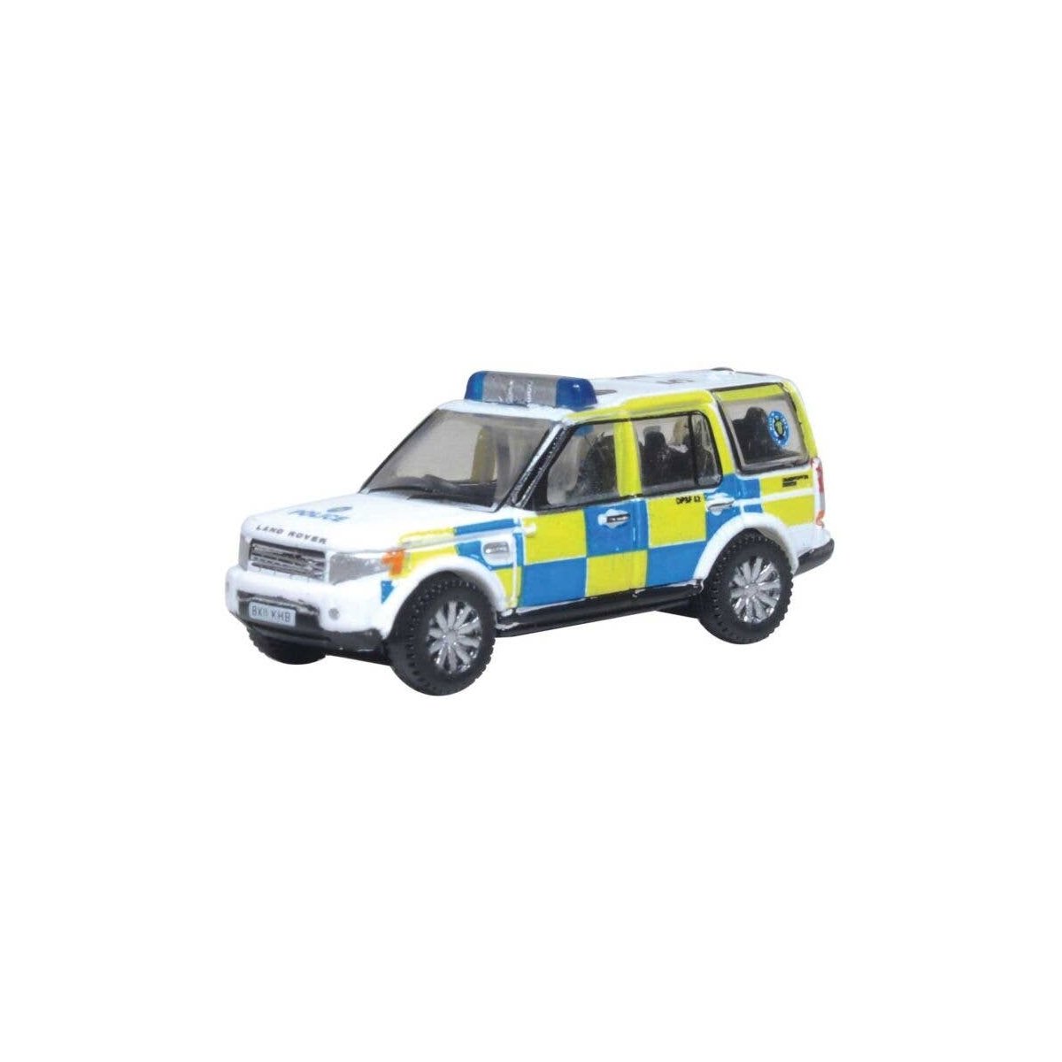 2009 Land Rover Discovery 4 - Assembled -- West Midlands Police (blue, yellow, white), N, Oxford Diecast NDIS006