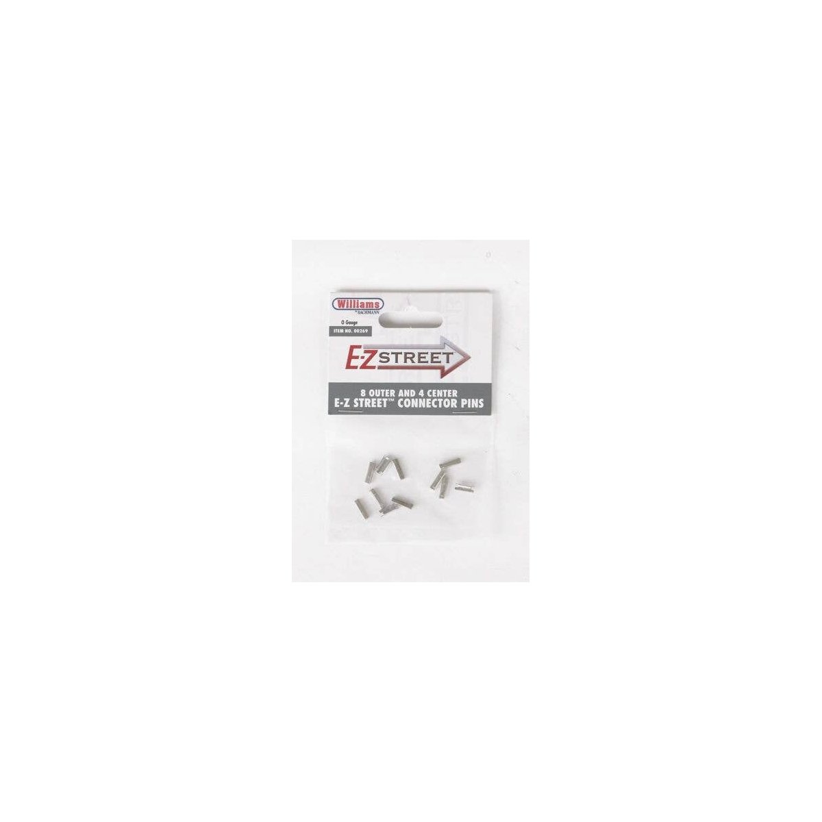 E-Z Street Track for Operating Vehicles & Trolleys -- Replacement Pins pkg(8 Outer & 4 Inner), O, Bachmann Industries 269