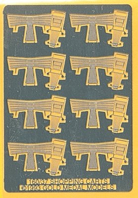 Grocery Store Shopping Cart -- Kit - pkg(8), N, Gold Medal Models 16037