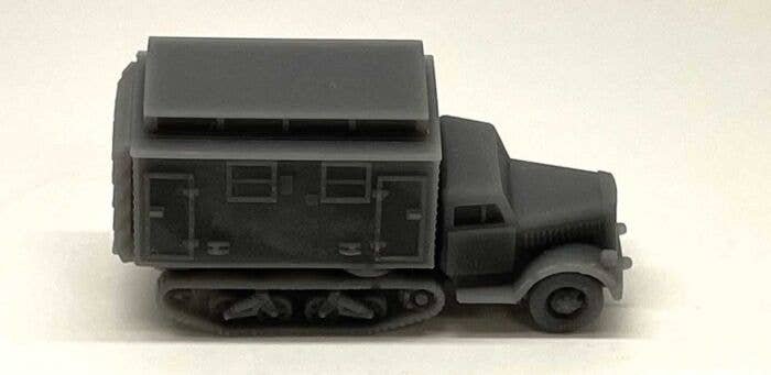 Half-Track Ambulance - Kit -- With Open Door Unpainted Cast Resin, N, Phoenix Precision Models 30055