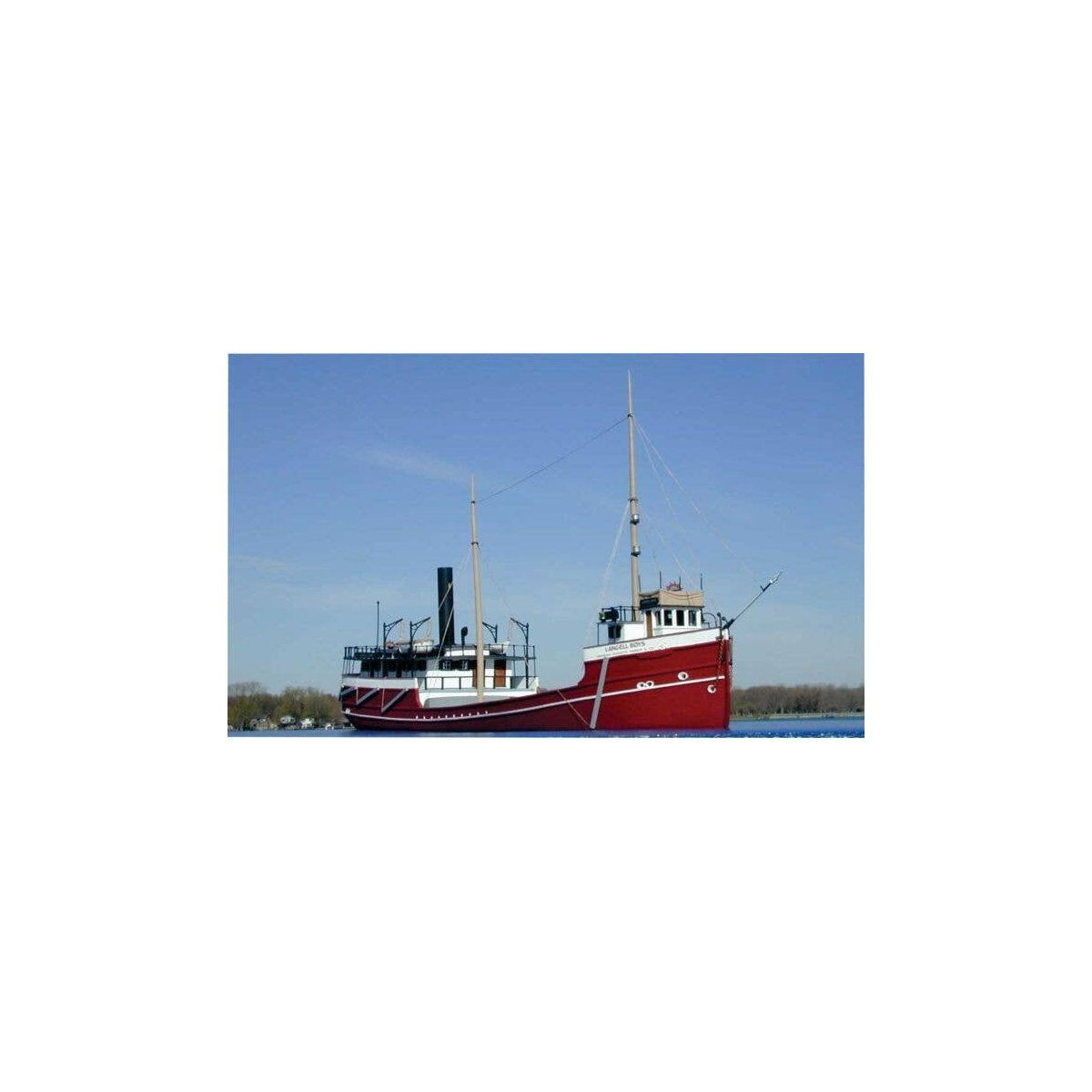 152′ Great Lakes Lumber Ship Langell Boys - Resin Kit -- Unpainted, HO, Sylvan Scale Models HO1115