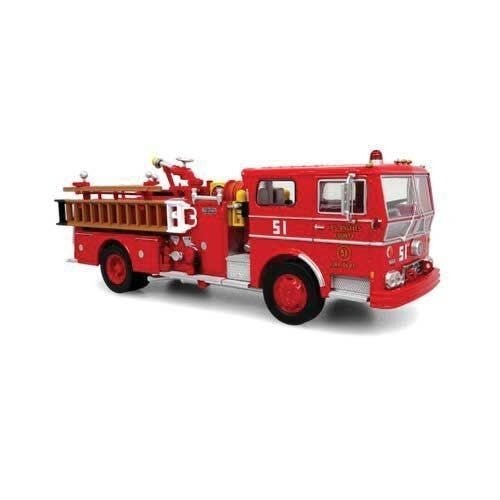 Ward LaFrance Ambassador P80 Fire Engine - Assembled -- Los Angeles County, California, Fire , 1/50, Iconic Replicas 500393