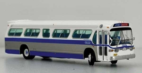 GM SDH-5307 New Look Suburban Bus - Lighted - Assembled -- Transport of New Jersey 720B (Bicent, HO, Iconic Replicas 753168