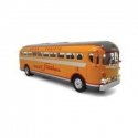 GM PD4151 Silversides Coach Bus - Assembled -- Union Pacific 12 (Armour Yellow, gray, red, St, 1/43, Iconic Replicas 430353