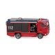 MAN TGM Euro 6 Rosenbauer AT Fire Truck - Assembled -- Fire Department (red, black, German Lettering), HO, Wiking 61299