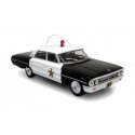 1964 Ford Galaxie Police Cruiser - Assembled -- Mayberry (black, white), 1/43, Iconic Replicas 430364