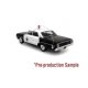 1964 Ford Galaxie Police Cruiser - Assembled -- Mayberry (black, white), 1/43, Iconic Replicas 430364