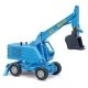 1974 Weimar T174 Mobile Excavator w/Front Bucket - Assembled -- Blue, HO, Busch Gmbh & Co Kg 54270