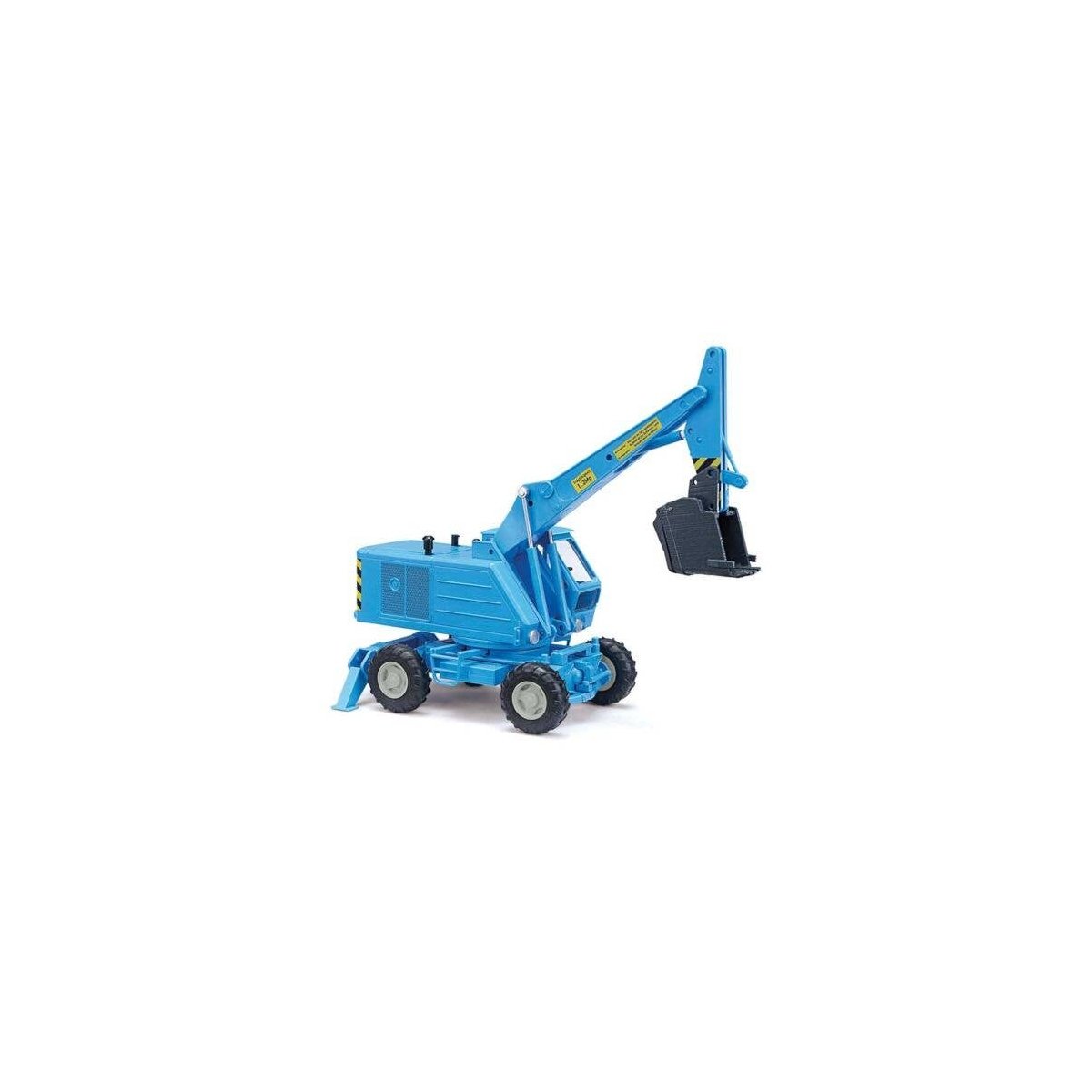 1974 Weimar T174 Mobile Excavator w/Front Bucket - Assembled -- Blue, HO, Busch Gmbh & Co Kg 54270