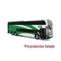 Alexander Dennis Enviro 500 Double-Deck Transit Bus - Assembled -- GO Transit (green, white), HO, Iconic Replicas 870553