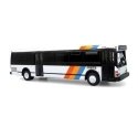 Grumman 870 Transit Bus - Assembled -- MARTA, Atlanta, Georgia (white, blue, yellow, red, black, HO, Iconic Replicas 870623