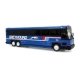 MCI D4000 Coach - Assembled -- Greyhound (blue, white, red, black), HO, Iconic Replicas 870620
