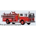 Ward LaFrance Fire Engine - Assembled -- San Francisco Fire Department (red, white), HO, Iconic Replicas 870649