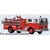 Ward LaFrance Fire Engine - Assembled -- San Francisco Fire Department (red, white), HO, Iconic Replicas 870649