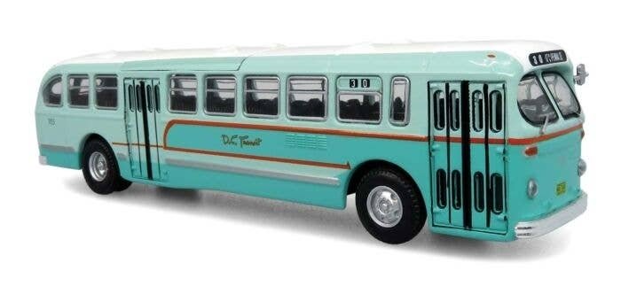 1940s-1950s ACF Brill CD-44 Transit Bus - Assembled -- DC Transit (2-Tone Green), HO, Iconic Replicas 870374