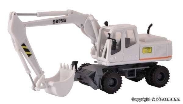 Sersa Atlas 1604 Mobile Excavator - Kit -- White, HO, Kibri 11266
