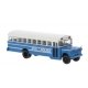 1960s-1970s Dodge S 600 Bus - Assembled -- New York City Police NYPD (blue, white), HO, Brekina Automodelle 61333