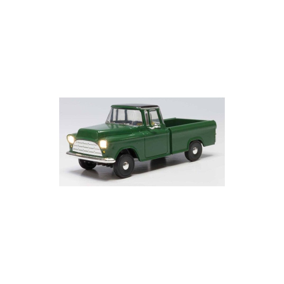 Green Pickup - Just Plug(R) Lighted Vehicle -- Green, O, Woodland Scenics 5970