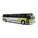 1987-1994 TMC RTS Transit Bus - Assembled -- Dallas Area Rapid Transit DART (white, yellow), HO, Iconic Replicas 870319
