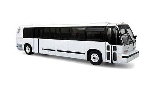 1987-1994 TMC RTS Transit Bus - Assembled -- Unettered (white), HO, Iconic Replicas 870320