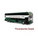 Alexander Dennis Enviro 500 Double-Deck Transit Bus - Assembled -- AC Transit (white, black, gr, HO, Iconic Replicas 870554