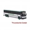 MCI D4000 Coach - Assembled -- Vermont Transit (white, silver, black, red), HO, Iconic Replicas 870562