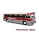 1964 MCI MC-5A Coach Bus - Assembled -- Trailways (silver, red, white), HO, Iconic Replicas 870630