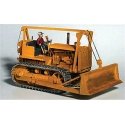 1940s Bulldozer - Kit -- Includes Operator Figure (yellow), HO, GHQ 61006