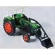 Farm Machinery Deutz Tractor D6206 Kit -- With Shovel & Fork, HO, Preiser Kg 17922