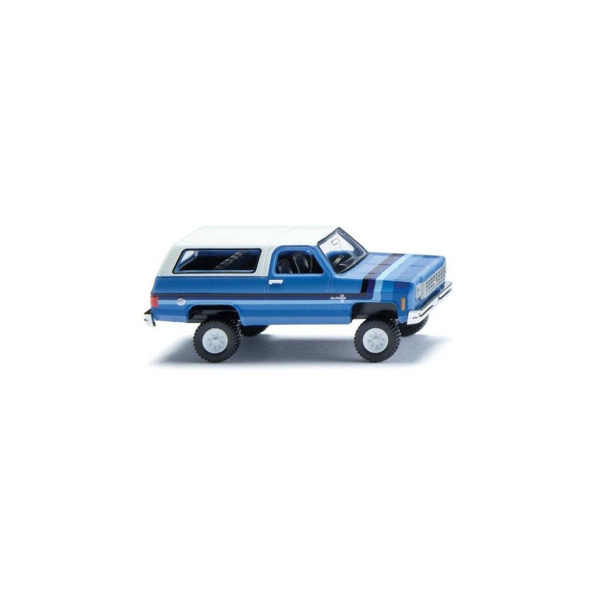 1975-1976 Chevrolet K5 Blazer SUV - Assembled -- Multi-Tone Blue, HO, Wiking 11102