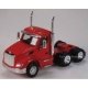 Kenworth T680 3-Axle Day-Cab Tractor Only 2-Pack - Assembled -- Red, HO, Herpa Models 410681
