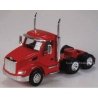 Kenworth T680 3-Axle Day-Cab Tractor Only 2-Pack - Assembled -- Red, HO, Herpa Models 410681
