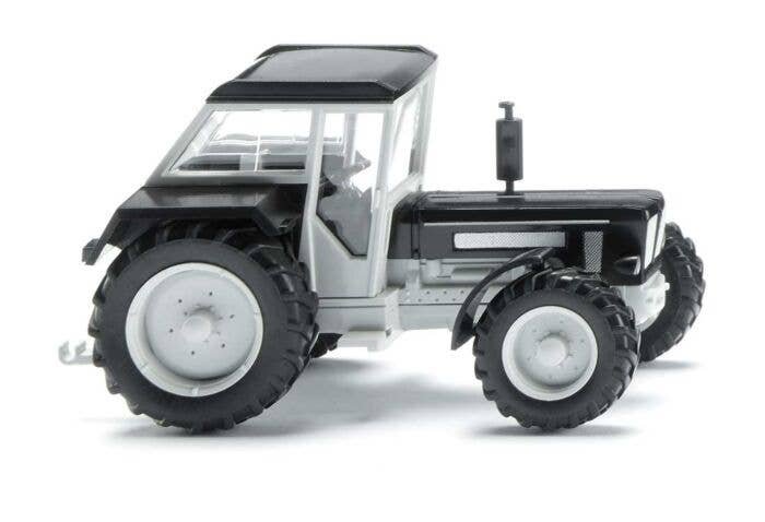 1972-1991 Schluter 1250 VL Farm Tractor - Assembled -- bBlack, Gray, HO, Wiking 87503