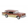 1957 Buick Century Caballero - Assembled -- Orange, Beige, HO, Brekina Automodelle 18179